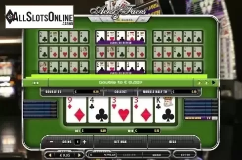 Game Screen. Aces and Faces (Oryx) from Oryx