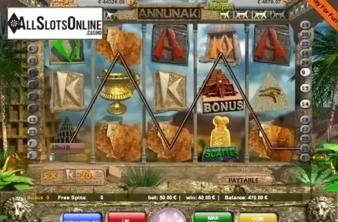 Screen3. Annunaki from Portomaso Gaming