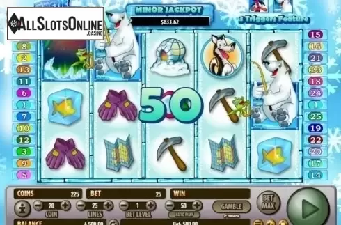 Win Screen. Arctic Wonders from Habanero