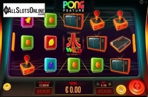 Reels screen. Atari Pong from Pariplay