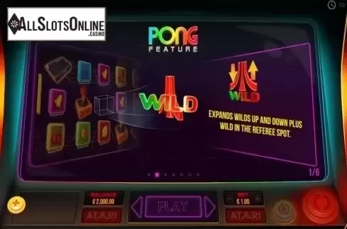 Intro screen 2. Atari Pong from Pariplay