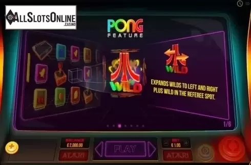 Intro screen 3. Atari Pong from Pariplay