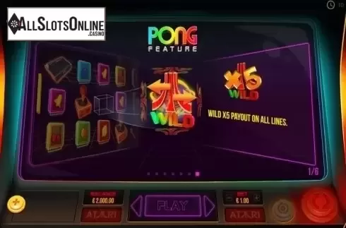 Intro screen 7. Atari Pong from Pariplay