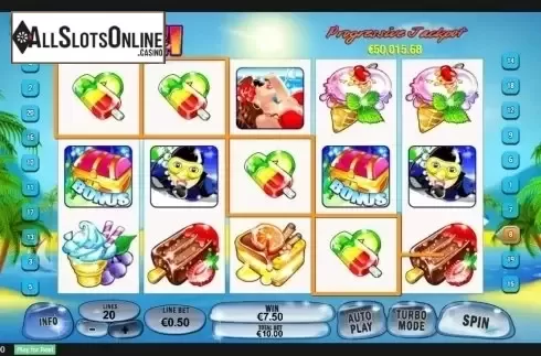 Win screen. Beach Life from Playtech
