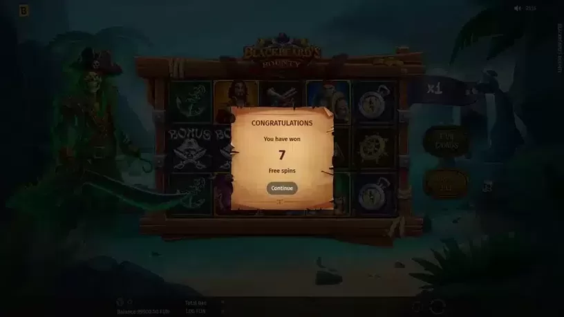 Blackbeard's Bounty slot screenshot 3