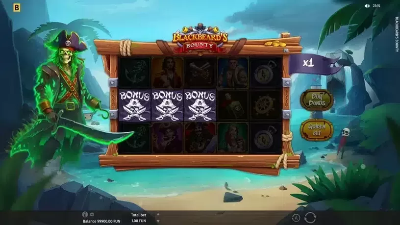 Blackbeard's Bounty slot screenshot 2