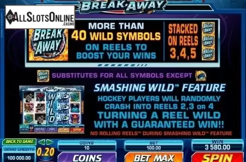 Screen2. Break Away from Microgaming