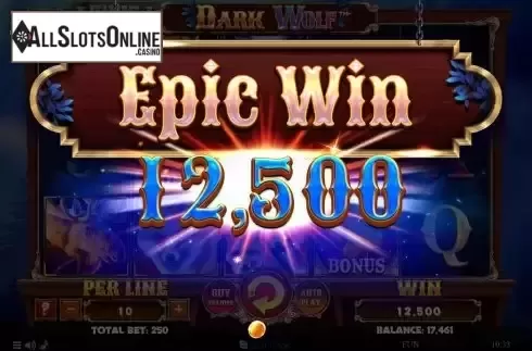 Big Win screen