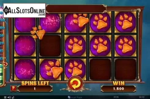 Bonus game screen