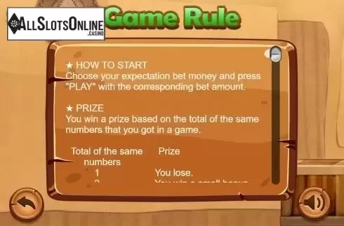 Paytable . Darts Roulette from Mikado Games