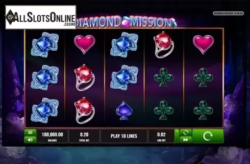 Reels screen. Diamond Mission from Playreels