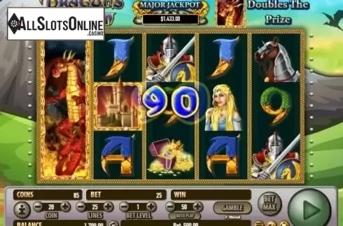 Win Screen. Dragon's Realm from Habanero