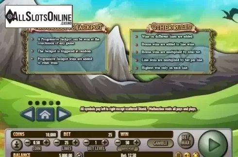 Paytable 4. Dragon's Realm from Habanero