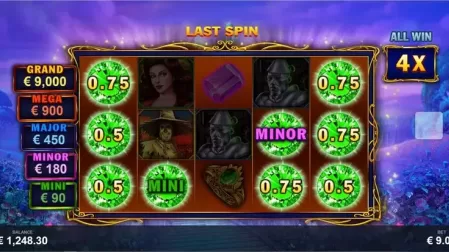 Emeralds of Oz slot screenshot 4