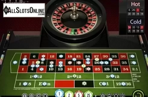 Game Screen. European Roulette (NetEnt) from NetEnt