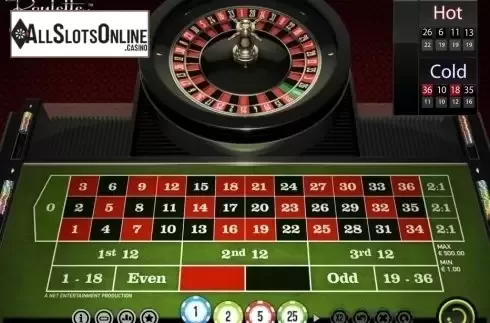 Game Screen. European Roulette (NetEnt) from NetEnt