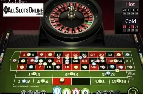 Game Screen. European Roulette (NetEnt) from NetEnt