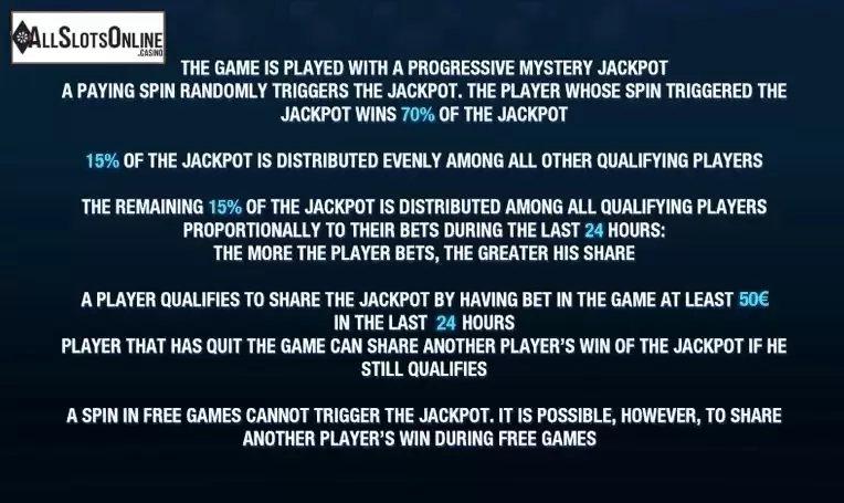 Paytable 3. Everybody's Jackpot from Playtech