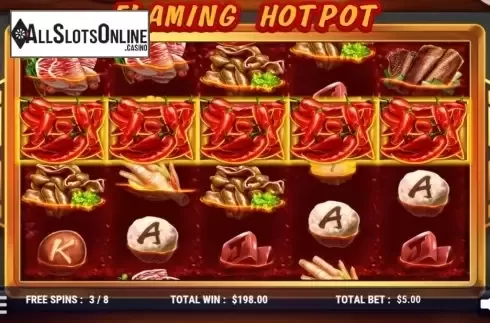 Screen5. Flaming Hotpot from Slot Factory