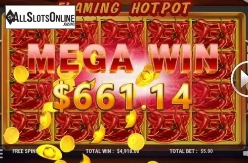 Screen6. Flaming Hotpot from Slot Factory