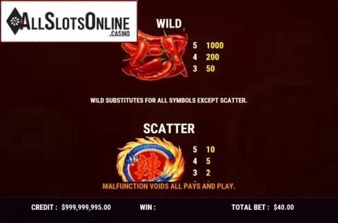 Features. Flaming Hotpot from Slot Factory