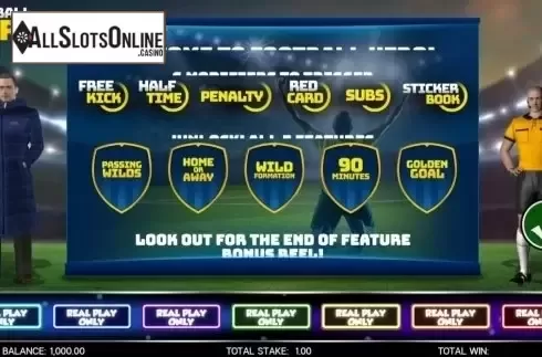 Start Screen. Football Hero from SG