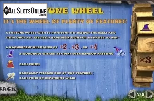 Paytable 2. Fortune Hill from Playtech