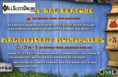 Paytable 3. Fortune Hill from Playtech