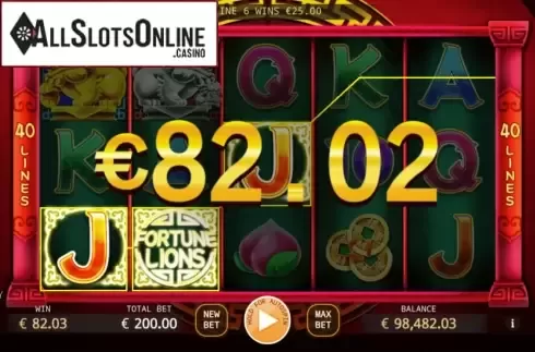 Win Screen 2. Fortune Lions (KA Gaming) from KA Gaming