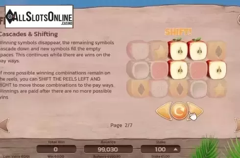 Game Feature screen