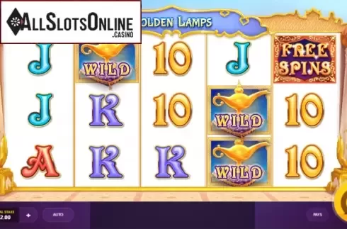 Game Workflow screen. Golden Lamps from Red Tiger
