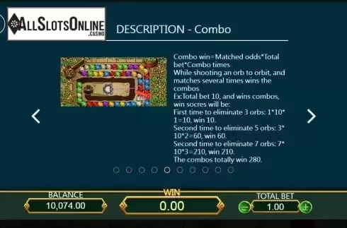 Combo win screen