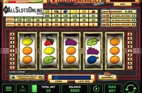 Reel Screen. Grand Slam Deluxe from StakeLogic