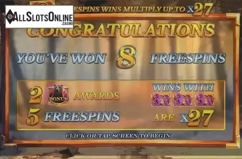 Free Spins Granted. Grizzly Gold Jackpot King from Blueprint