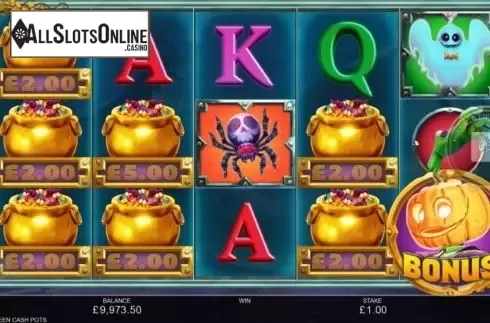 Bonus Game 1. Halloween Cash Pots from Inspired Gaming