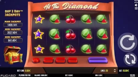 Hit The Diamond slot screenshot 1