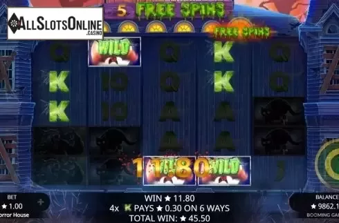 Free Spins 2. Horror House (Booming Games) from Booming Games