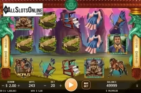 Reel screen. Hua Mulan (Ka Gaming) from KA Gaming