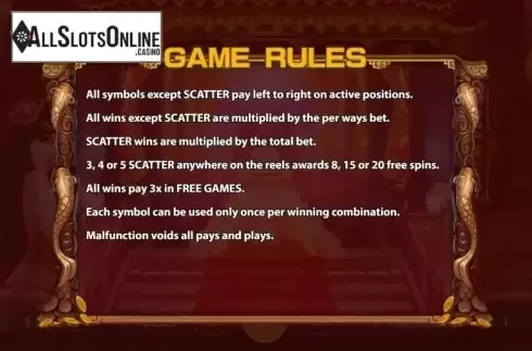 Game Rules. Imperial Girls from KA Gaming
