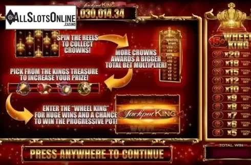 Screen 1. Jackpot King from Blueprint