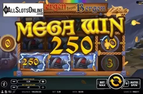 Big win screen
