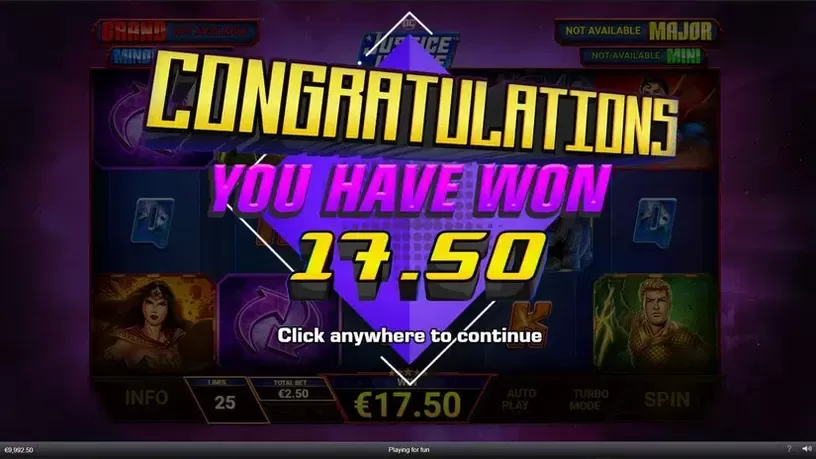 Justice League Comic slot screenshot 6