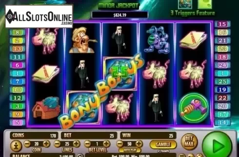 Win Screen. Little Green Money from Habanero