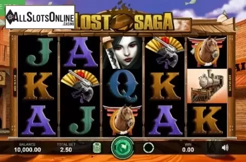 Reel Screen. Lost Saga from Caleta Gaming