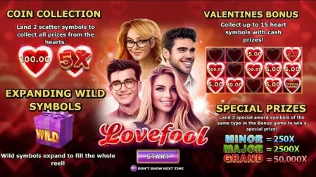 Lovefool slot screenshot 1