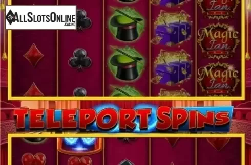 Teleport spins screen. Magic Ian from Blueprint