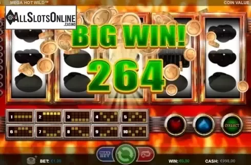 Win screen 3. Mega Hot Wild from Betsson Group