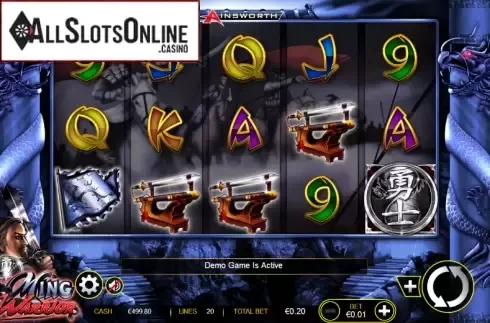 Screen 1. Ming Warrior from Ainsworth