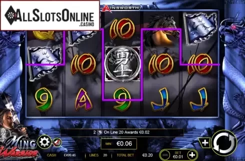 Screen 2. Ming Warrior from Ainsworth