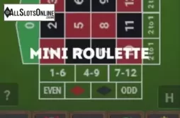 Game Screen. Mini Roulette (NetEnt) from NetEnt